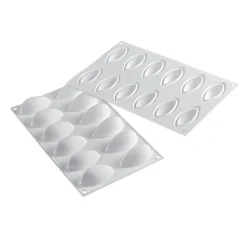 Silikomart Siliconen Bakvorm Quenelle (12x) 6,3x2,9x2,8cm