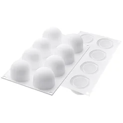 Silikomart Siliconen Bakvorm Bol (8x) Ø5,2x4,5cm