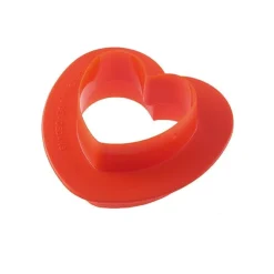 Silikomart Siliconen Bakvorm Hart (15x) 4,5cm + cutter