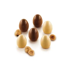 Silikomart Siliconen Bonbonvorm Chocolade Ei (15x) Ø2,3x3cm