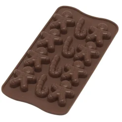 Silikomart Siliconen Bonbonvorm Gingerbread (15x) 4,3x3,5cm