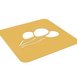 Silikomart Siliconen Stencil Ballon 12x6,2x0,1cm Set/2