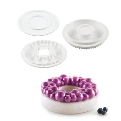 Silikomart Siliconen Vorm Bubble Crown Ø18x6cm