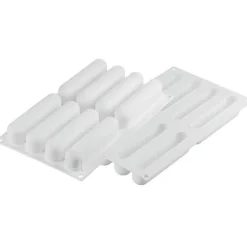 Silikomart Siliconen Vorm Eclair (8) 13,5x2,8cm + Uitsteker