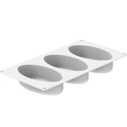 Silikomart Siliconen Vorm Ellipse (3) 14,8x7,6x4cm