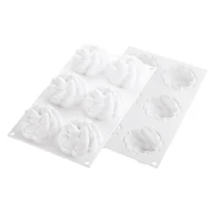 Silikomart Siliconen Vorm Fleur (6) Ø67-99x35mm