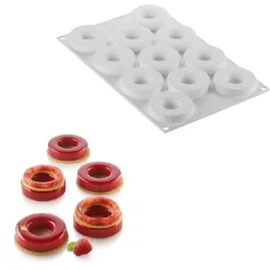 Silikomart Siliconen Vorm Kit Loop (11) Ø60/31x13mm