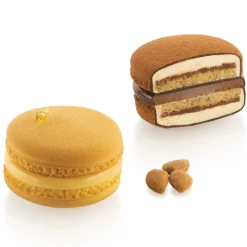 Silikomart Siliconen Vorm Macaron (8) Ø6,5cm Set/2