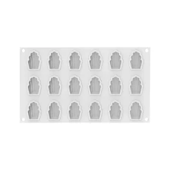 Silikomart Siliconen Vorm Madeleine XS (18) 4,5x3,3x1,6cm