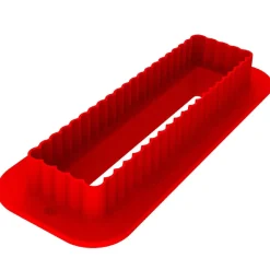 Silikomart Siliconen Vorm Rechthoek (8) 12,8x3,3cm + cutter