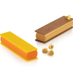 Silikomart Siliconen Vorm Rechthoek (8) 12,8x3,3cm + cutter