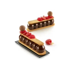Silikomart Siliconen Vorm Truffel Eclair (8x) 130x31x28(h)mm