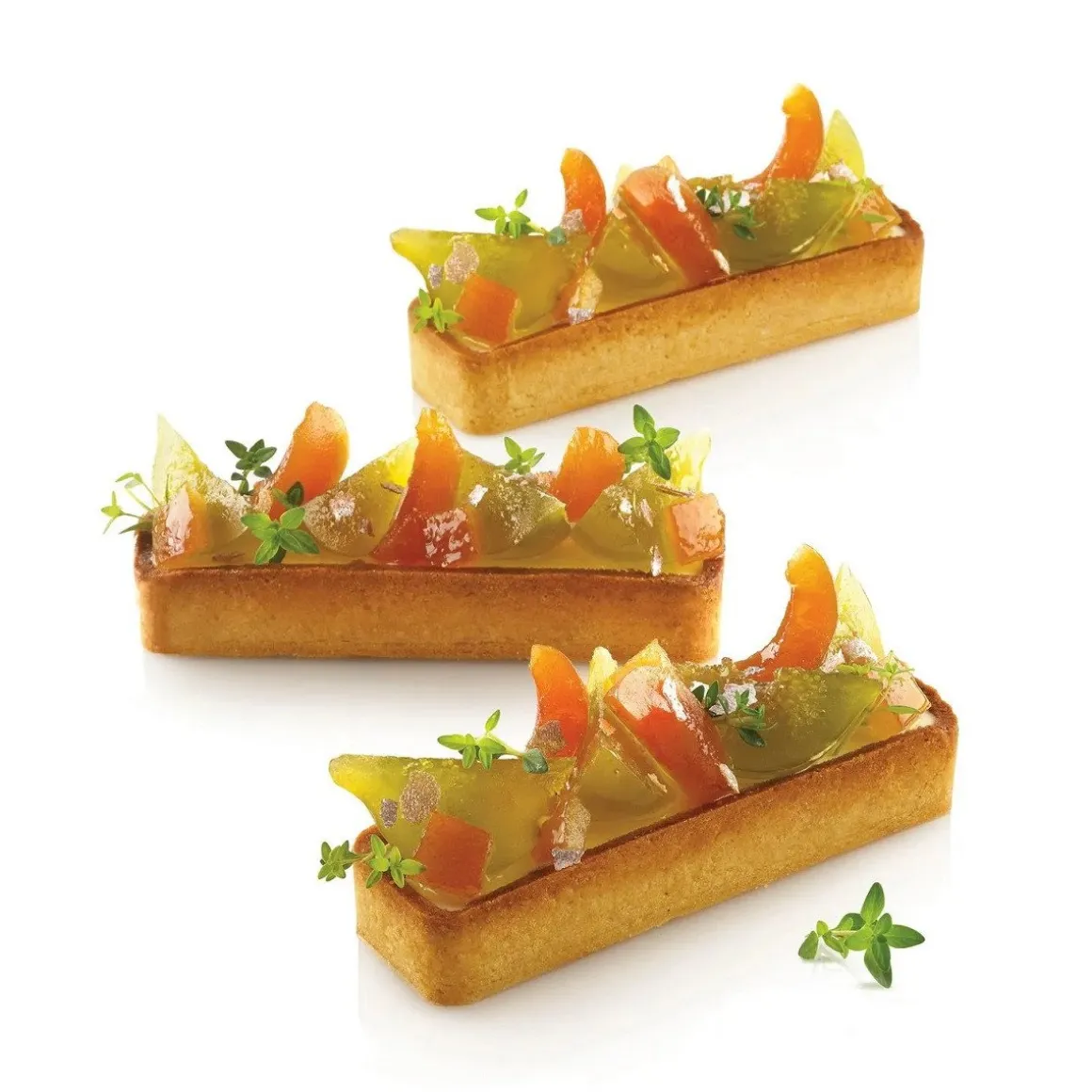Silikomart Taartring Exoglass Geperforeerd 12x3,5cm Set/6
