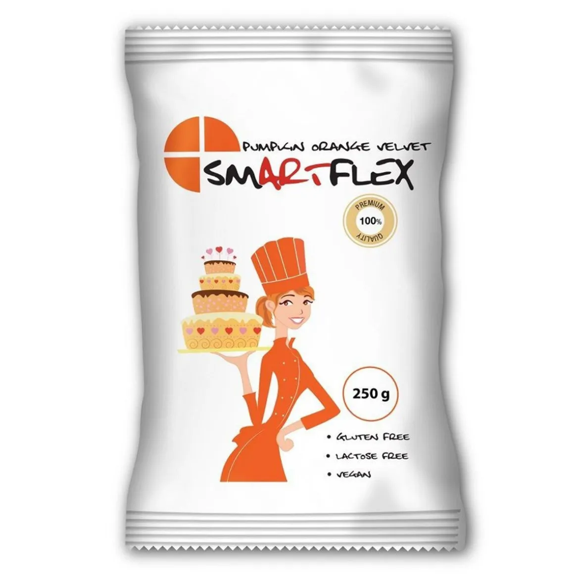 SmartFlex Fondant Pompoen Oranje Velvet 250g