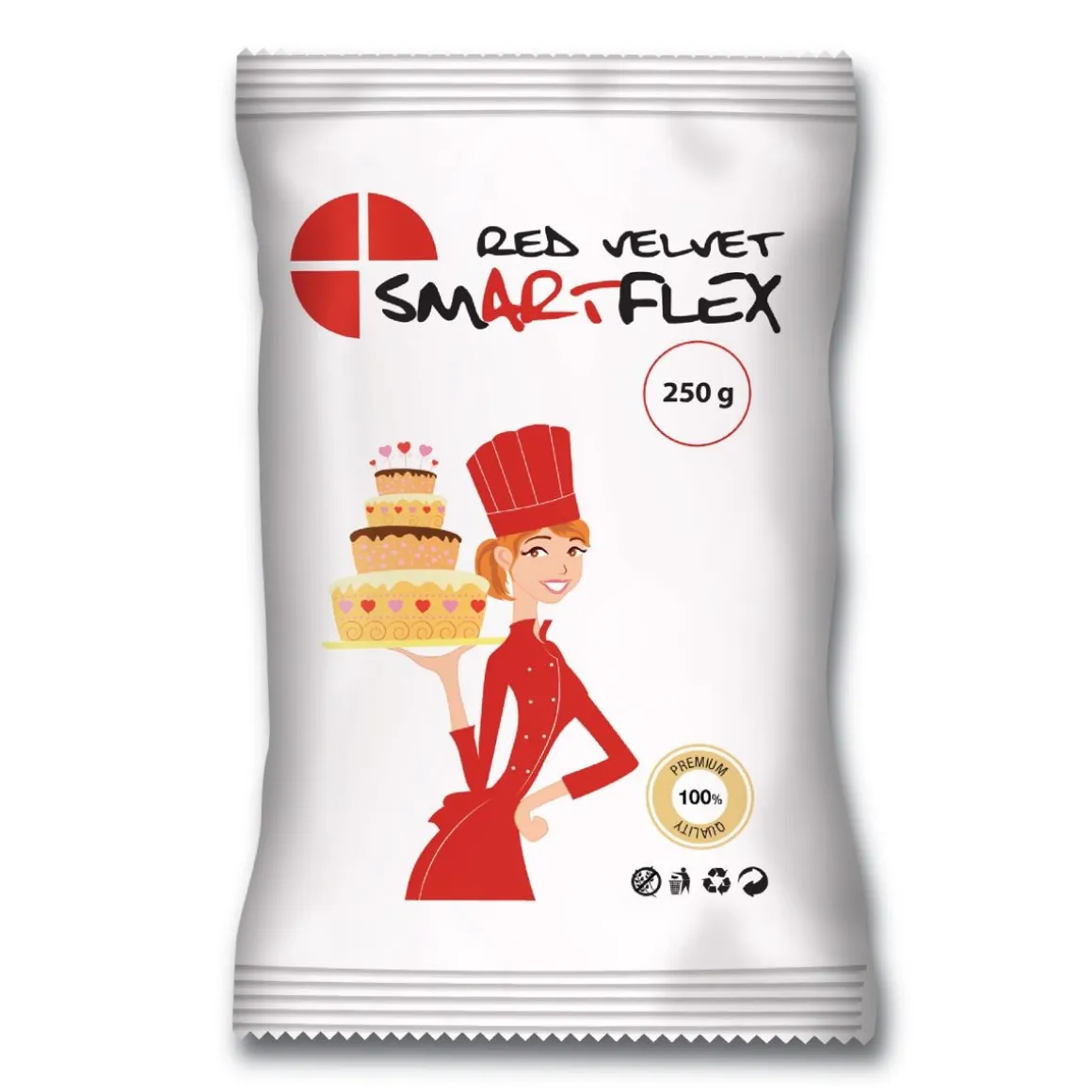 SmartFlex Fondant Rood Velvet 250g