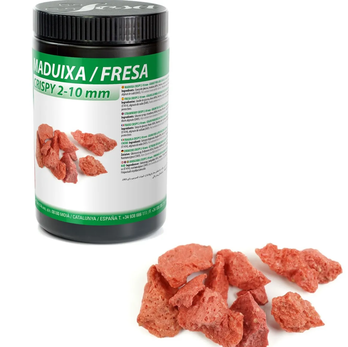 Sosa Crispy Aardbei Gecoat 200g