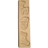 Speculaasplank Kerst (Rendier/Kerstman/Sok) (3x) 9x8cm.