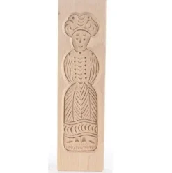 Speculaasplank Medium Pop Vrouw 20,5x5,5cm.