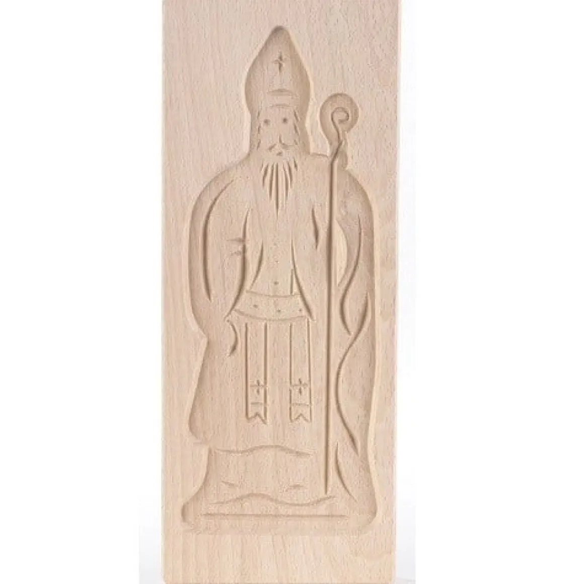 Speculaasplank Sinterklaas 25x10cm.