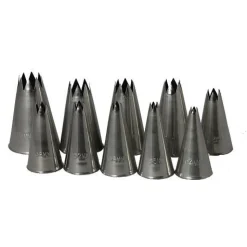 Spuitjesset gekarteld RVS 10 spuitjes 6T van 5 t/m 14mm