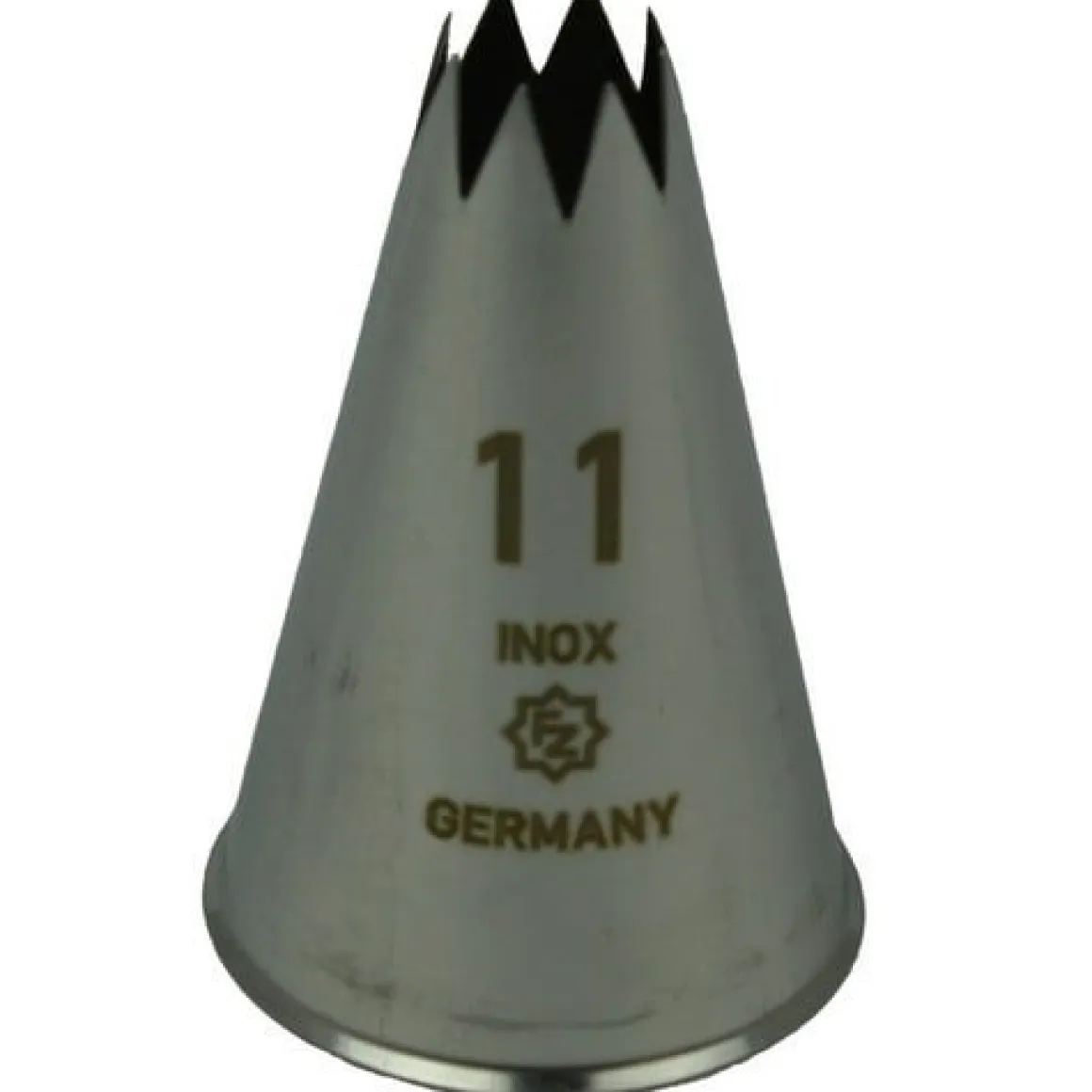 Spuitmondje gekarteld 8 Tands RVS 11mm