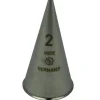 Spuitmondje Glad RVS 2mm