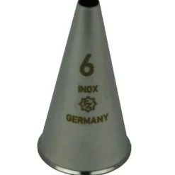 Spuitmondje Glad RVS 6mm