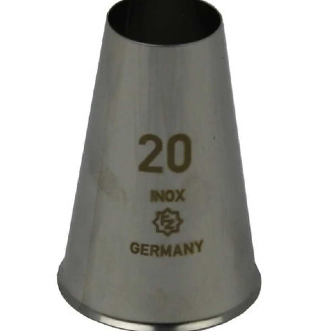 Spuitmondje Glad RVS 20mm