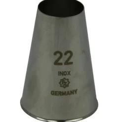Spuitmondje Glad RVS 22mm