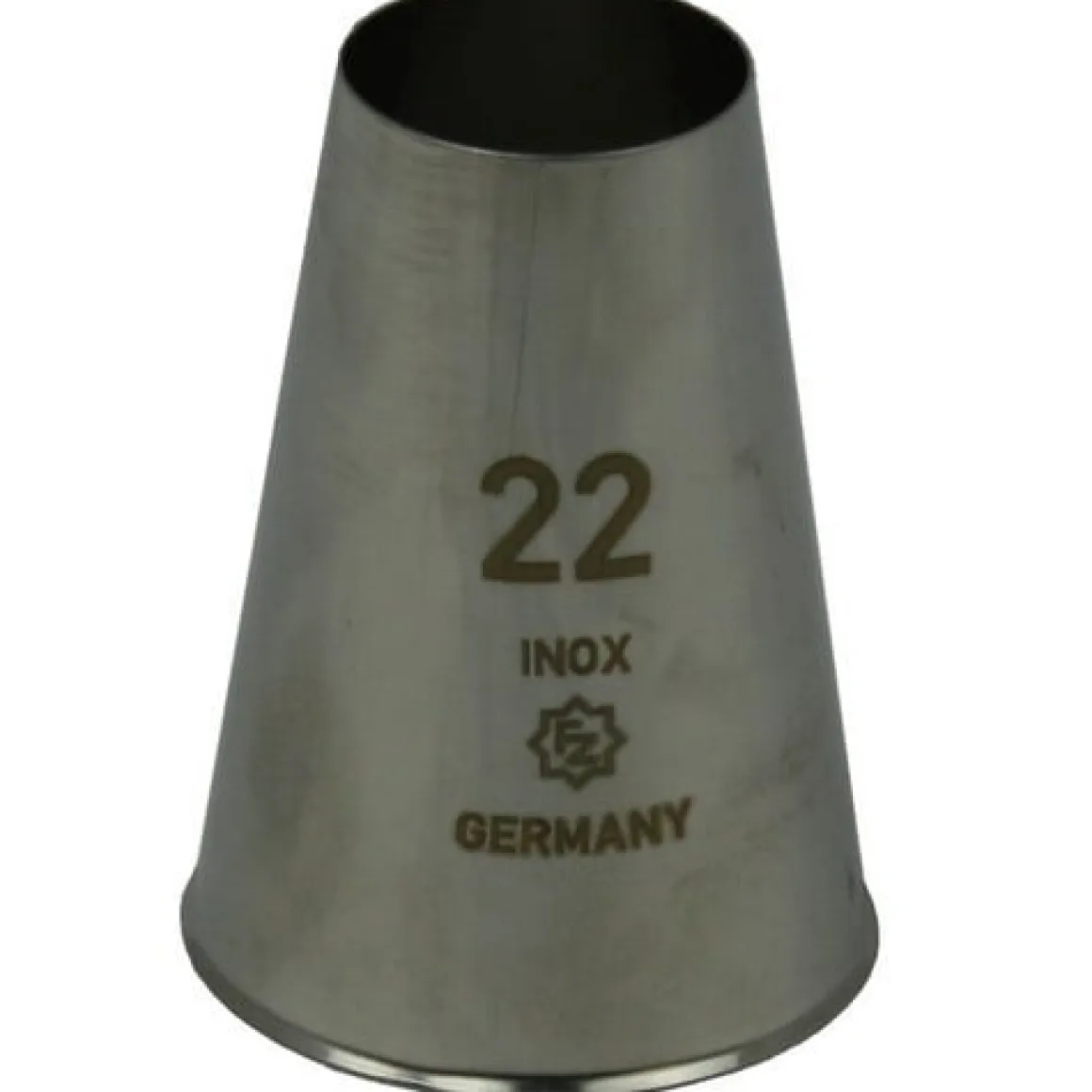 Spuitmondje Glad RVS 22mm