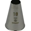 Spuitmondje Glad RVS 18mm