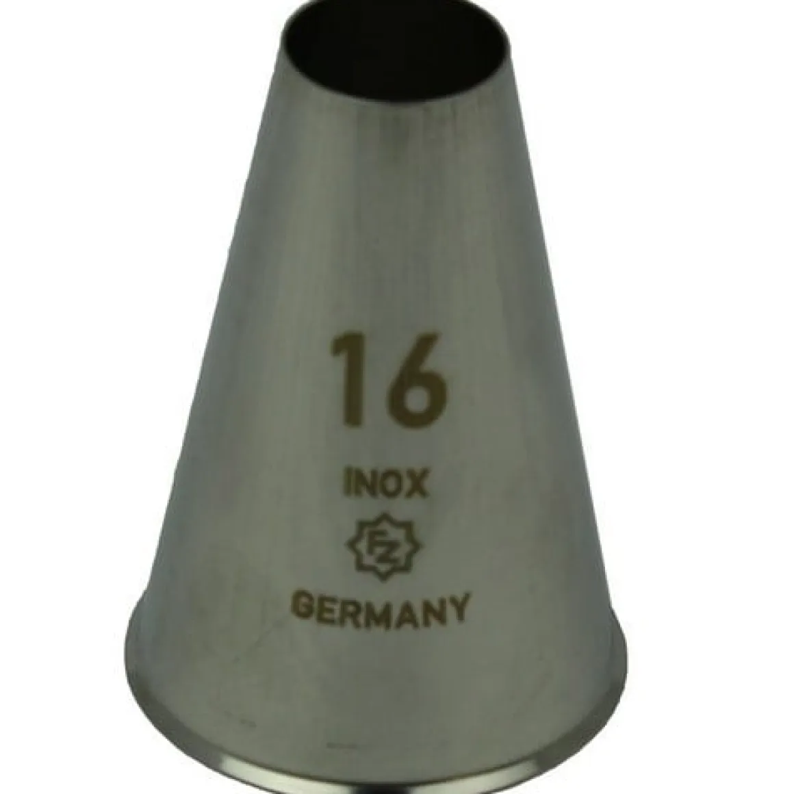 Spuitmondje Glad RVS 16mm