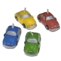 Städter Auto Taartkaarsjes set/4
