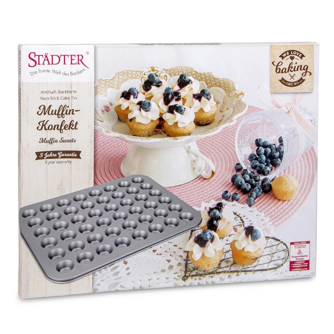 Städter Cupcake Bakvorm voor 48 Mini cupcakes