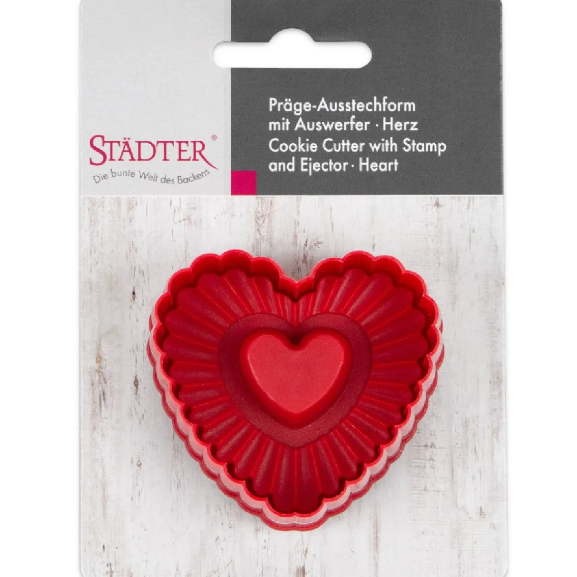 Städter Plunger Cutter Hart Gekarteld 6x5,5cm