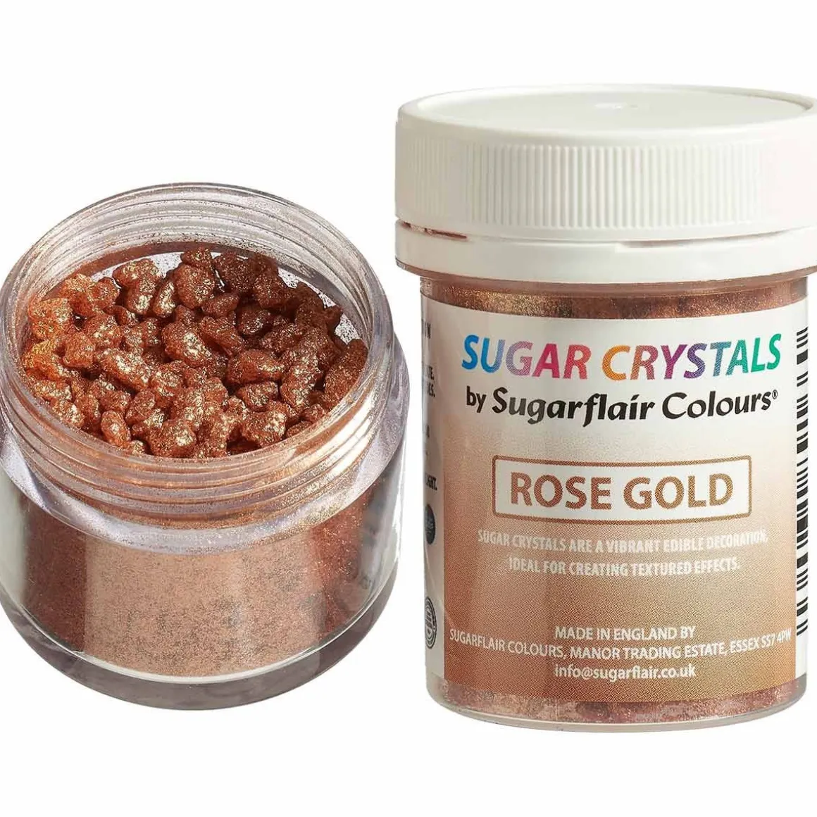 Sugarflair Suikerkristallen Rose Goud 40g