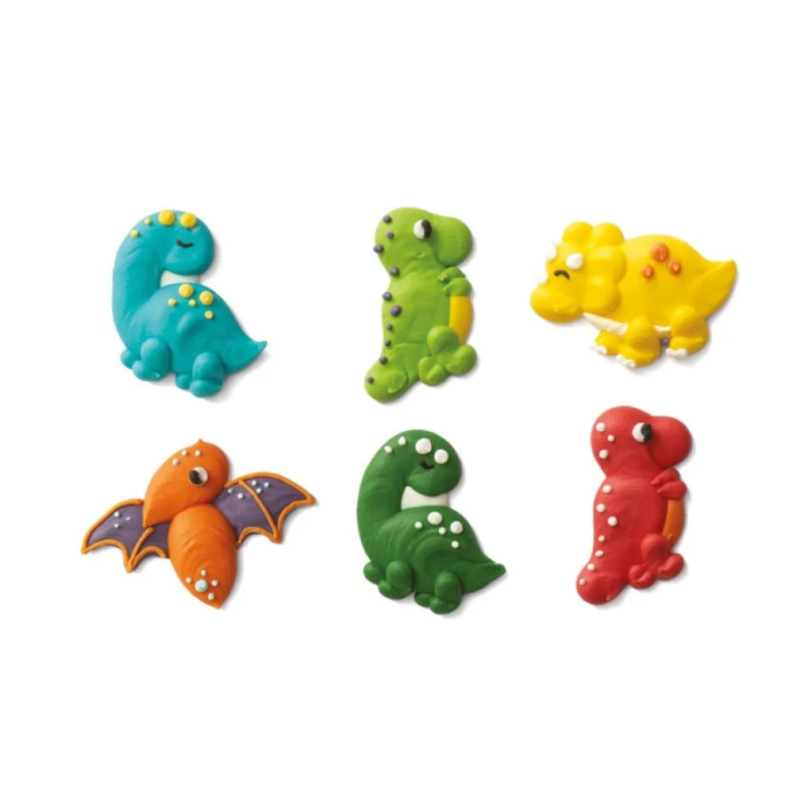 Suikerdecoratie Dino's 3,5cm 6st.
