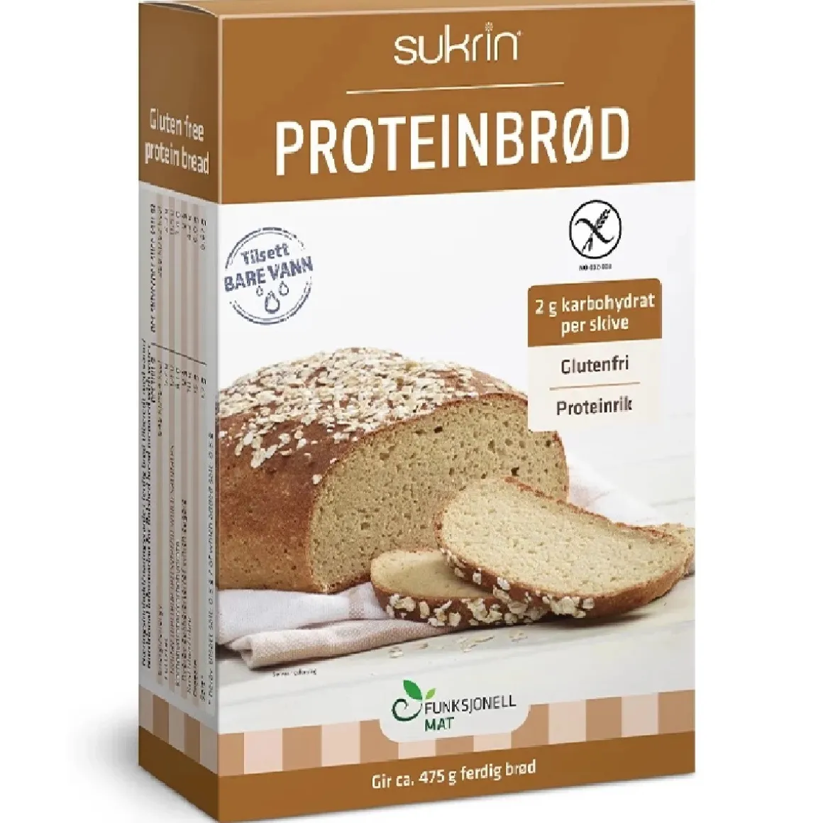 Sukrin Koolhydraatarme Broodmix Proteinbrod 220g
