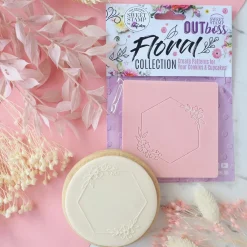 Sweet Stamp Outboss Floral Hexagon Frame