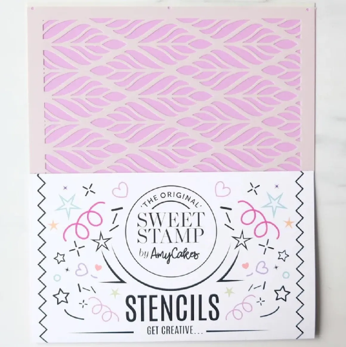Sweet Stamp Stencil Marabou 21,5x25cm