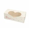 Taartdoos met venster 26x12x9cm. Love