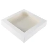 Taartdoos met venster 30x30x6cm. Wit 50st