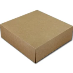 Taartdoos 25x25x8cm. Kraft 3st