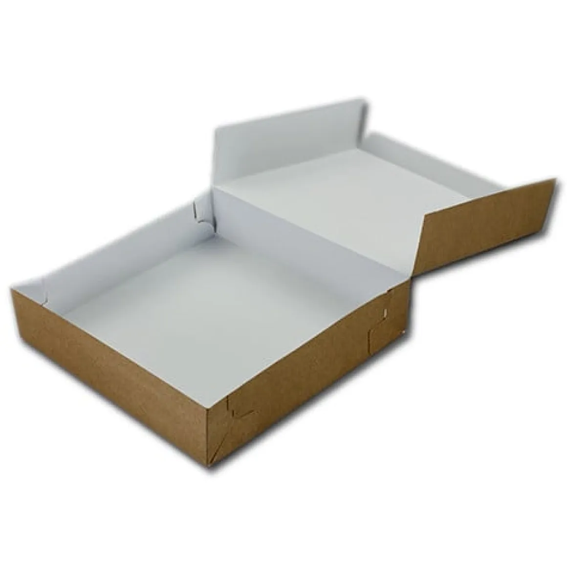 Taartdoos 21x21x5cm. Kraft 3st