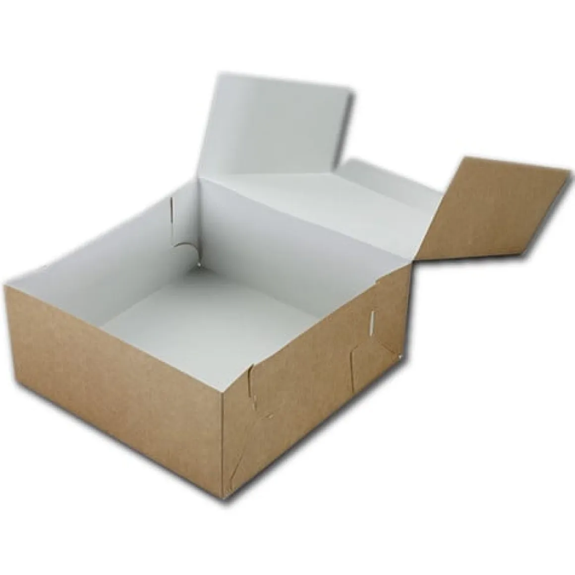 Taartdoos 19x19x8cm. Kraft 50st