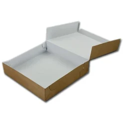 Taartdoos 21x21x5cm. Kraft 50st