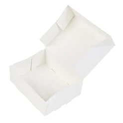 Taartdoos 12x9,5x4,5cm. Wit 3st
