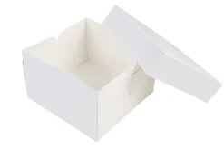 Taartdoos 25x25x15cm. Wit 3st
