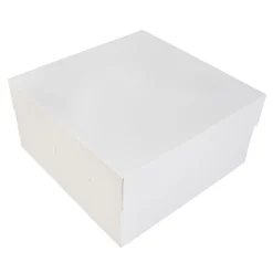 Taartdoos 30x30x15cm. Wit 3st