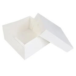 Taartdoos 30x30x15cm. Wit 3st
